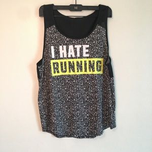 Victoria Secret PINK - I Hate Running Muscle Tank